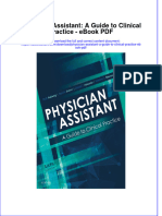 Ebook Physician Assistant A Guide To Clinical Practice PDF Full Chapter PDF
