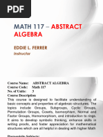 Week1 Math 117 Abstract Algebra