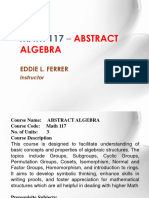 Week1 Math 117 Abstract Algebra