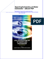 Ebook Uv Visible Spectrophotometry of Water and Wastewater PDF Full Chapter PDF
