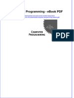 Download ebook Computer Programming Pdf full chapter pdf