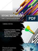 1.3 Stoichiometry
