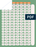 Horario Escolar Retro Verde