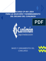 Bases y Lineamientos Concurso Publico 001 2024 Decano