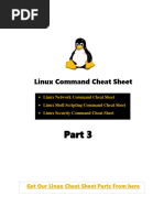 Linux Command Cheat Sheet Part 3