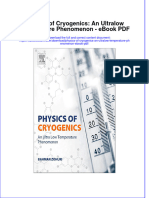 Ebook Physics of Cryogenics An Ultralow Temperature Phenomenon PDF Full Chapter PDF