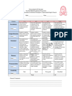 Rubrica Oral Exam LICENCIATURA PDF