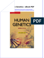 Download ebook Human Genetics Pdf full chapter pdf