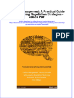 Ebook Conflict Management A Practical Guide To Developing Negotiation Strategies PDF Full Chapter PDF