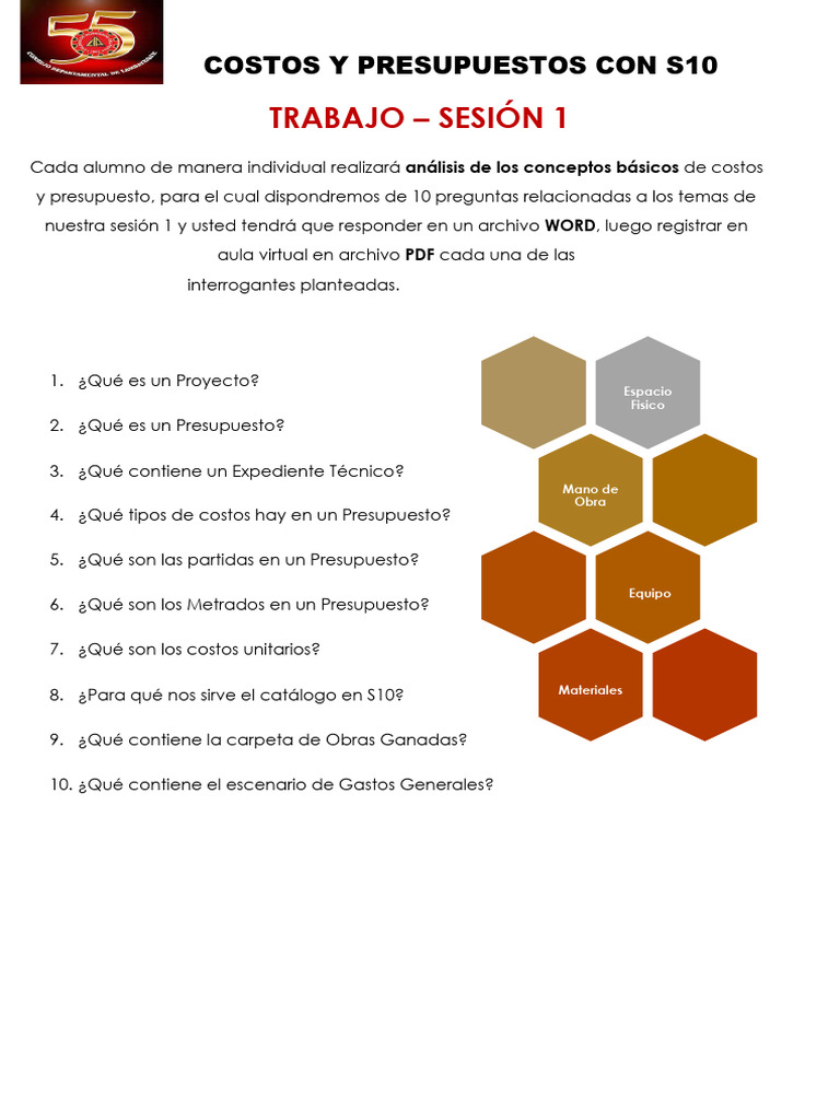 Análisis de Costos y Presupuestos S10 | PDF
