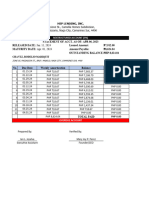 Statement of Account - Francia Plegino & Rodelio Chavez