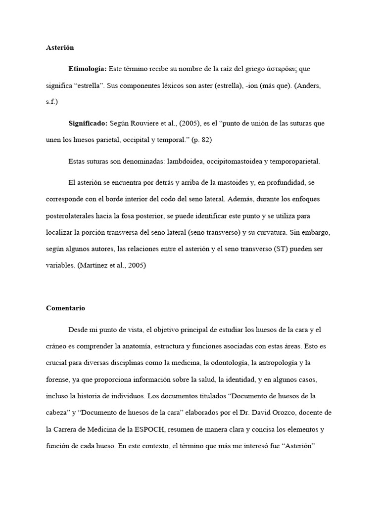Asterión | PDF | Cráneo