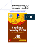 Download ebook Coordinate Geometry Booster For Iit Jee Main And Advanced Rejaul Makshud Mcgraw Hill Pdf full chapter pdf