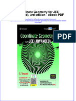 Download ebook Coordinate Geometry For Jee Advanced 3Rd Edition Pdf full chapter pdf