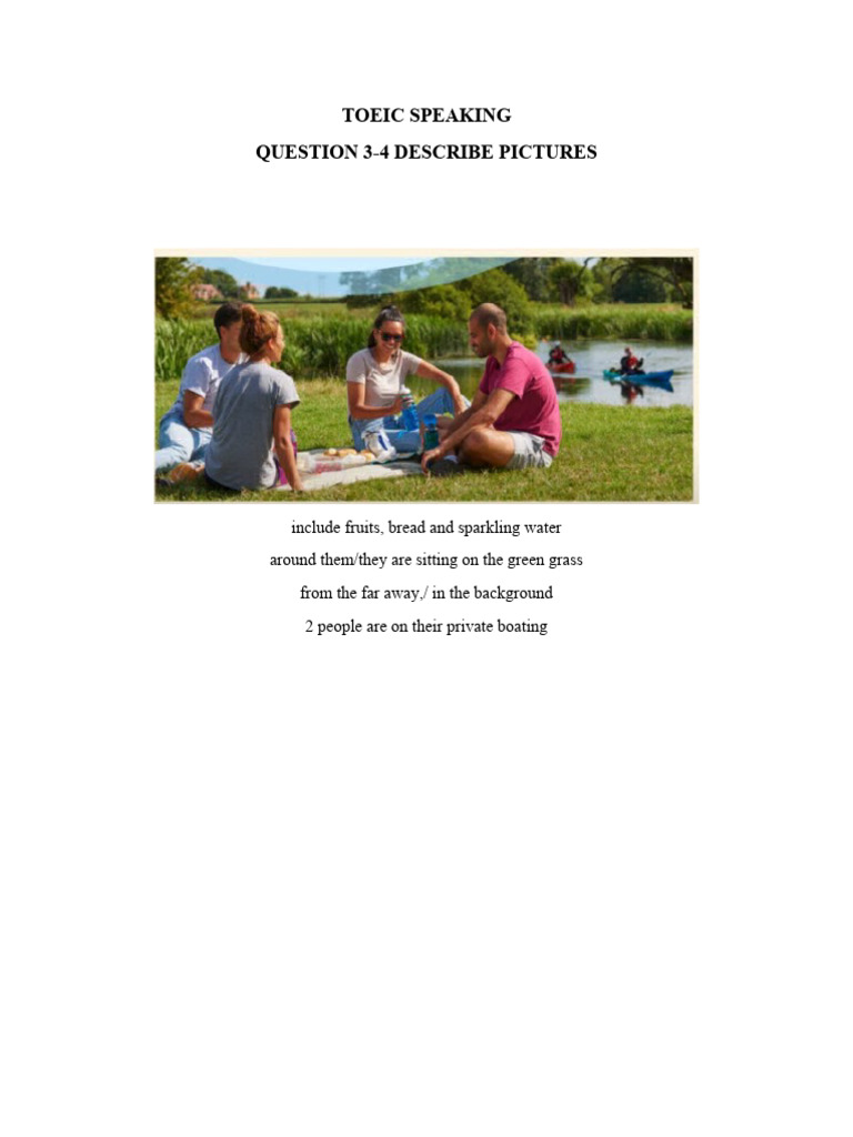 Toeic Speaking Pictures | PDF | Restaurants | Fashion