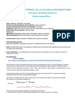 Práctica Calor Específico Uaem