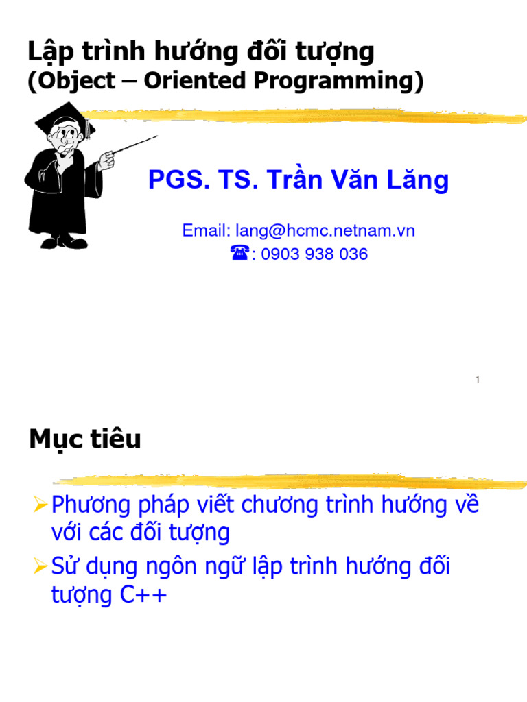 3. C++ OOP Của Trần Văn Lang | PDF
