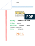 Fisica Ronald Cordova Rodriguez