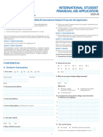 International Student Financial Aid Application 24 25