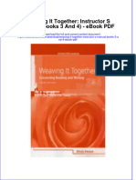 Ebook Weaving It Together Instructor S Manual Books 3 and 4 PDF Full Chapter PDF