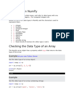 Data Types in NumPy