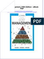 Ebook Cost Management Fifth Edition PDF Full Chapter PDF