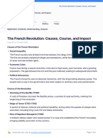 Handout - The French Revolution Causes, Course, and Impact