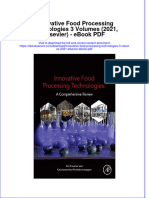 Ebook Innovative Food Processing Technologies 3 Volumes 2021 Elsevier PDF Full Chapter PDF