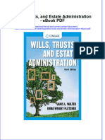 Download ebook Wills Trusts And Estate Administration Pdf full chapter pdf