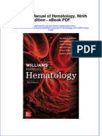 Download ebook Williams Manual Of Hematology Ninth Edition Pdf full chapter pdf