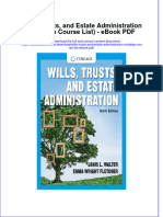 Ebook Wills Trusts and Estate Administration Mindtap Course List PDF Full Chapter PDF