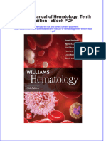 Download ebook Williams Manual Of Hematology Tenth Edition Pdf full chapter pdf
