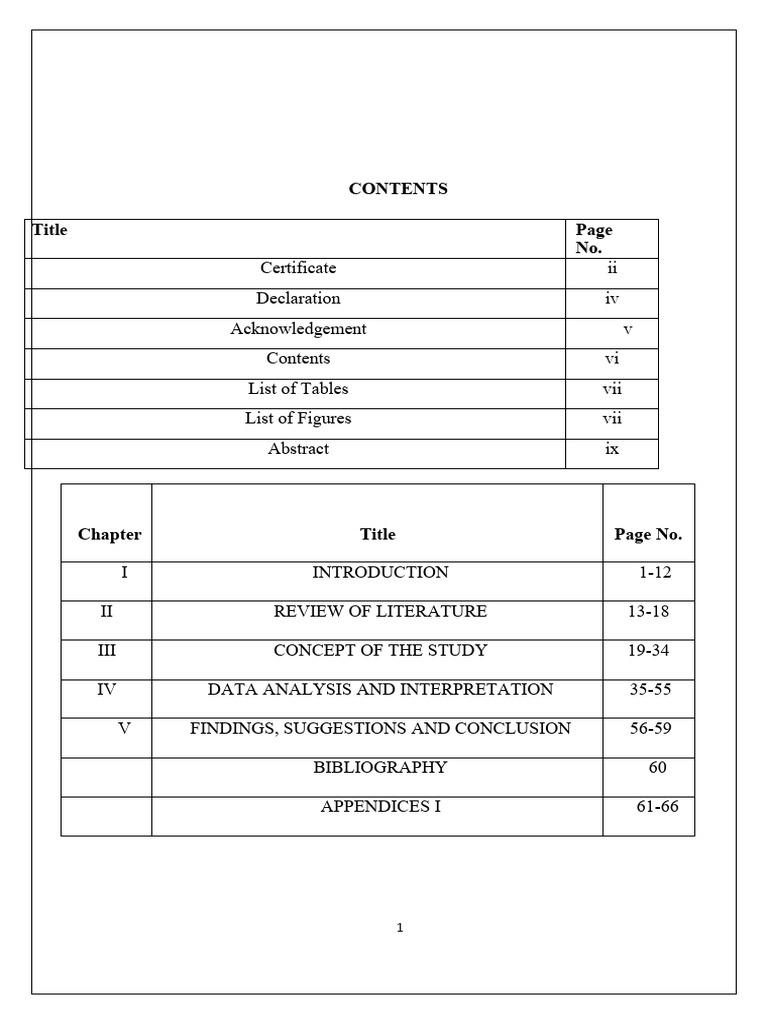 Research Study Structure Overview | PDF