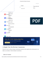 A Simple Note On Election Commission