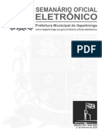 Semanário Oficial Eletrônico: Prefeitura Municipal de ITAPETININGA