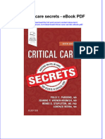 Download ebook Critical Care Secrets Pdf full chapter pdf