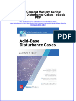 Download ebook Critical Concept Mastery Series Acid Base Disturbance Cases 2 full chapter pdf