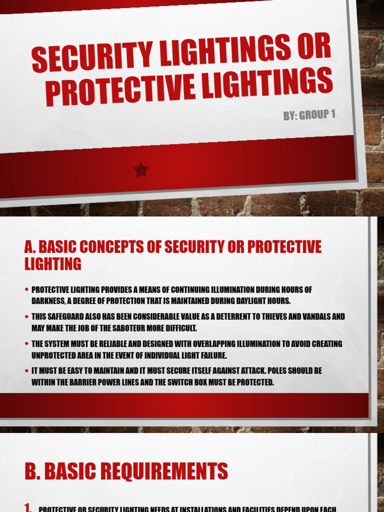 Types of Security Lighting Systems | PDF | Lighting | Optics