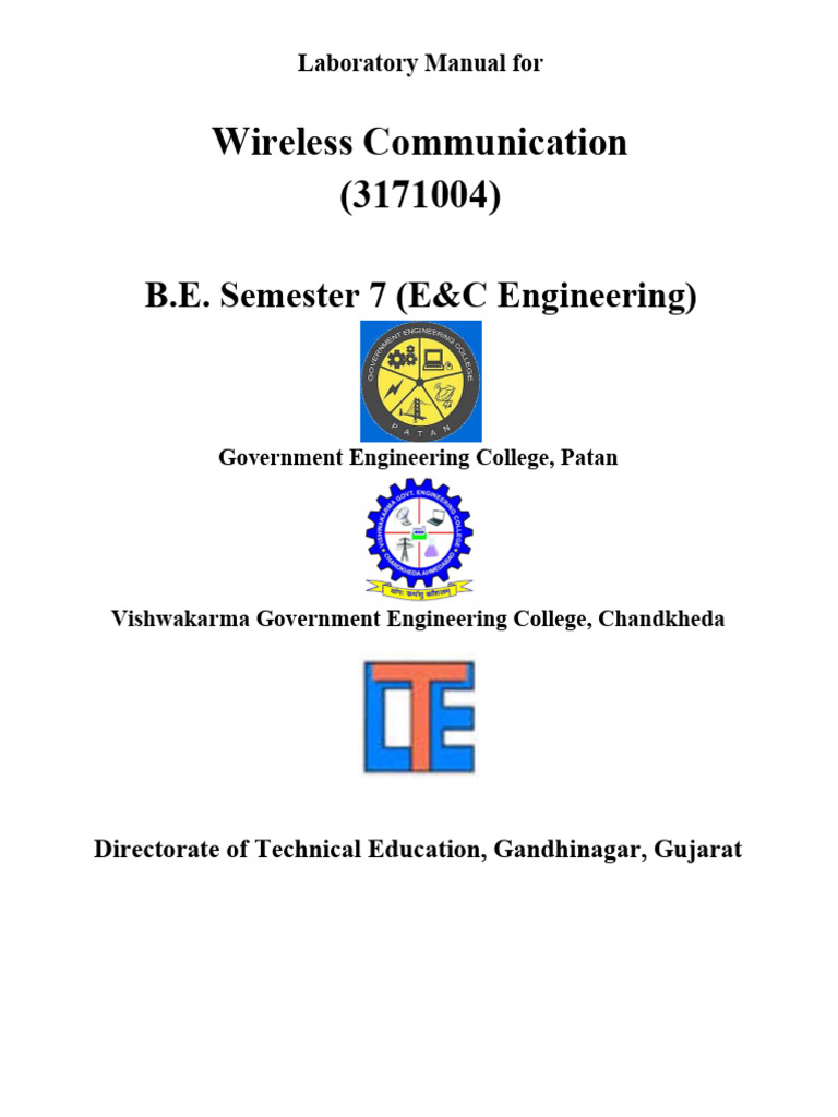 Wlc Laboratory Manual Pdf Radio Propagation Diffraction
