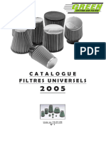 Catalogue Green Filtre Universel