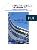 Ebook Precalculus Mathematics For Calculus 8Th Edition PDF Full Chapter PDF