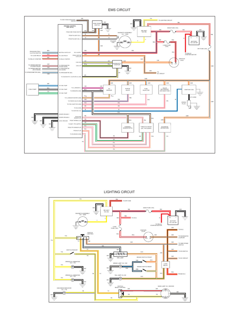 TVS_Radeon_BSVI_WIRING | PDF | Ignition System | Relay