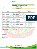 October 12, 2023 Science Laboratory: School Parents - Teachers Association