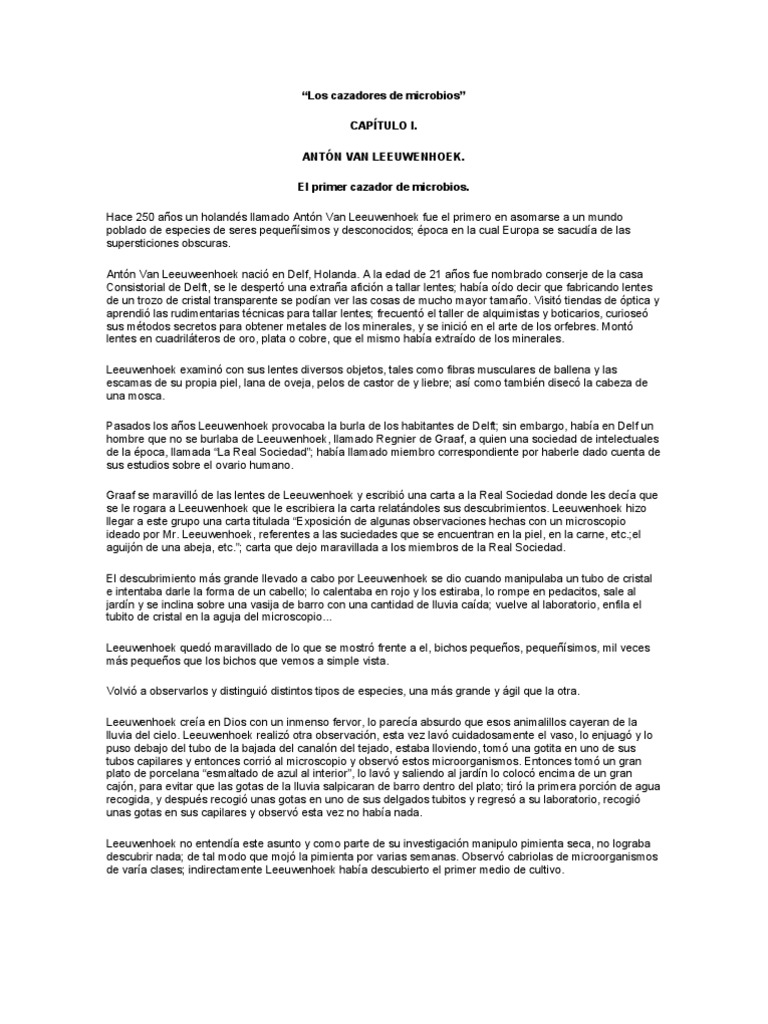 Los Cazadores de Microbios | PDF | Luis Pasteur | Rabia