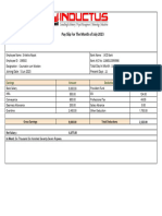 Pay Slip For The Month of July 2023