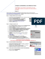 Procedimiento para Configurar Una Blackberry Como Modem