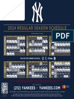 2024 New York Yankees Printable Preliminary Schedule v5