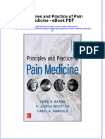 Ebook Principles and Practice of Pain Medicine PDF Full Chapter PDF