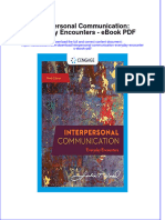 Ebook Interpersonal Communication Everyday Encounters PDF Full Chapter PDF