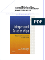 Ebook Interpersonal Relationships Professional Communication Skills For Nurses PDF Full Chapter PDF